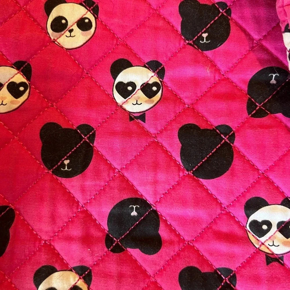 🐼🐼 Betsey Johnson pink & black panda backpack in great, clean condition 🐼🐼 - Picture 8 of 13
